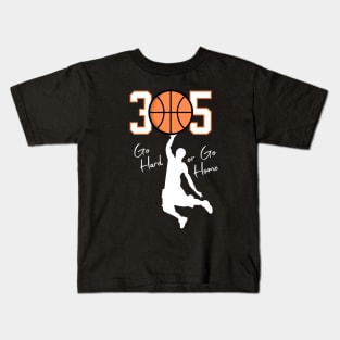 305 Miami basketball Kids T-Shirt